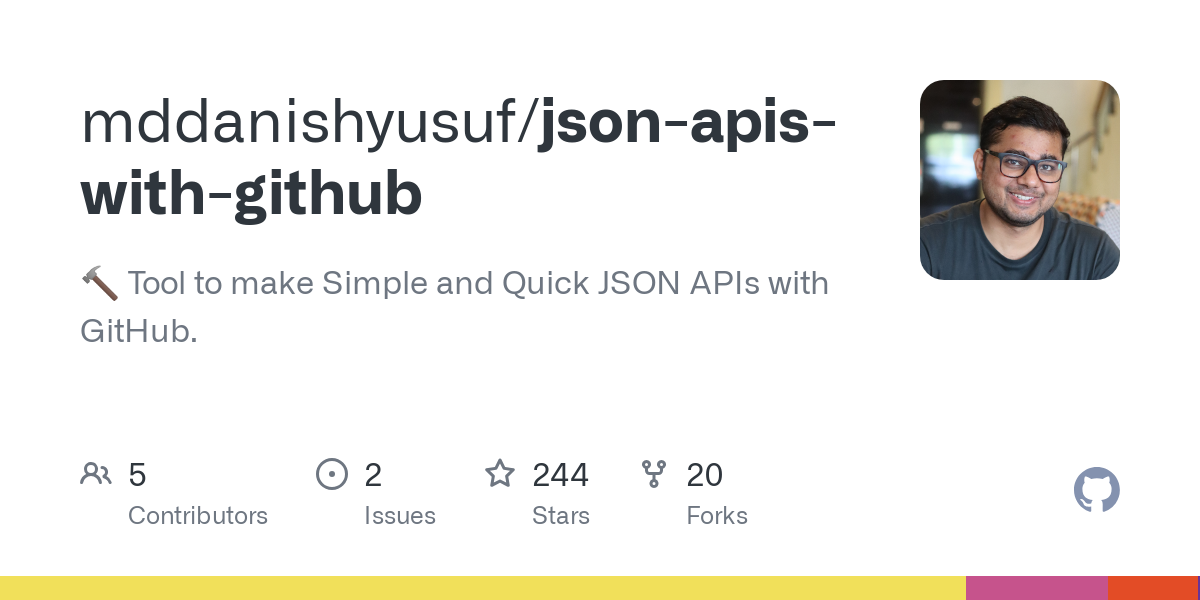 json apis with github