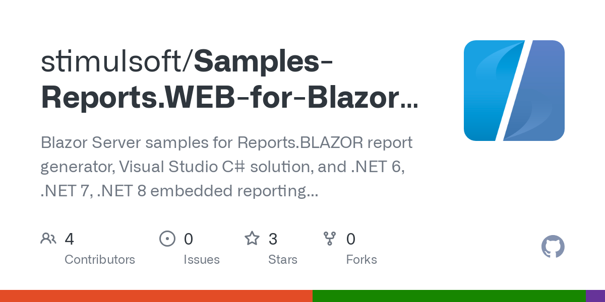 Samples Reports.WEB for Blazor Server