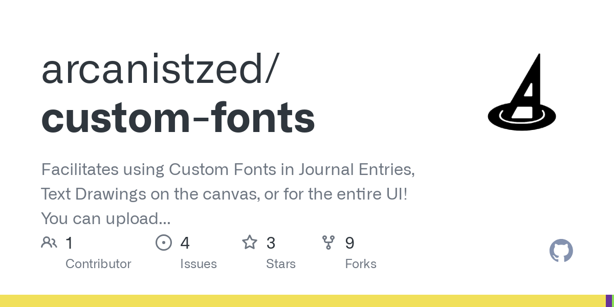 custom fonts