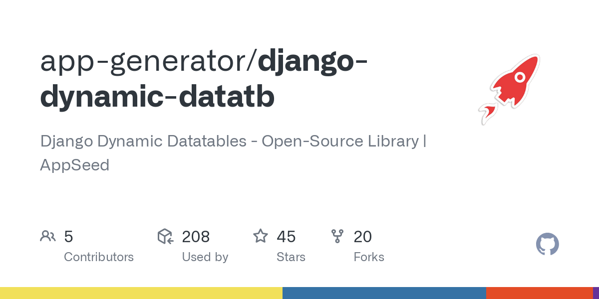 django dynamic datatb