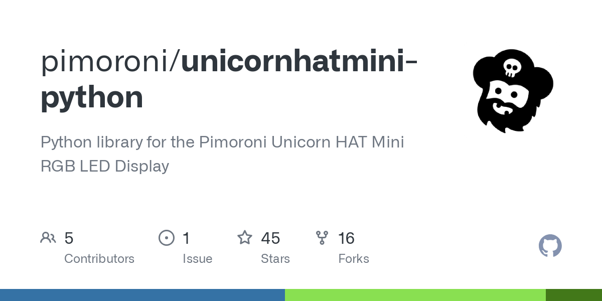 unicornhatmini python