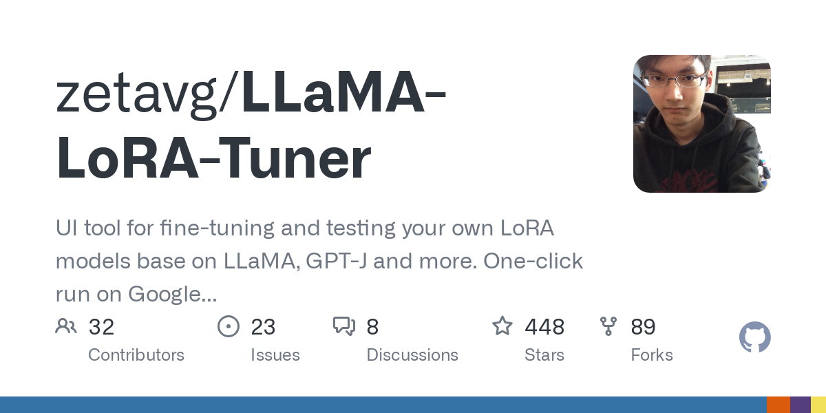 LLaMA LoRA Tuner