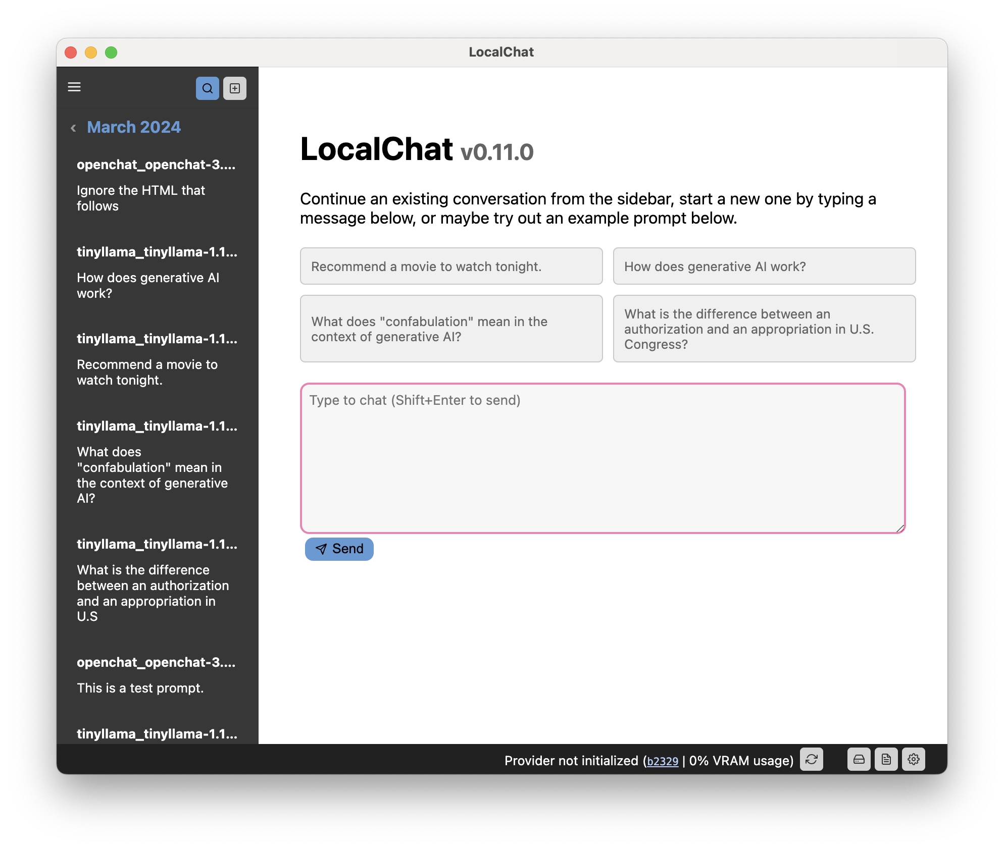 Оцифровано впечатление от LocalChat под управлением OpenOrca Mistral 7b