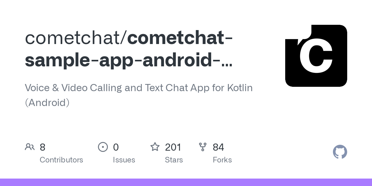 cometchat sample app android kotlin