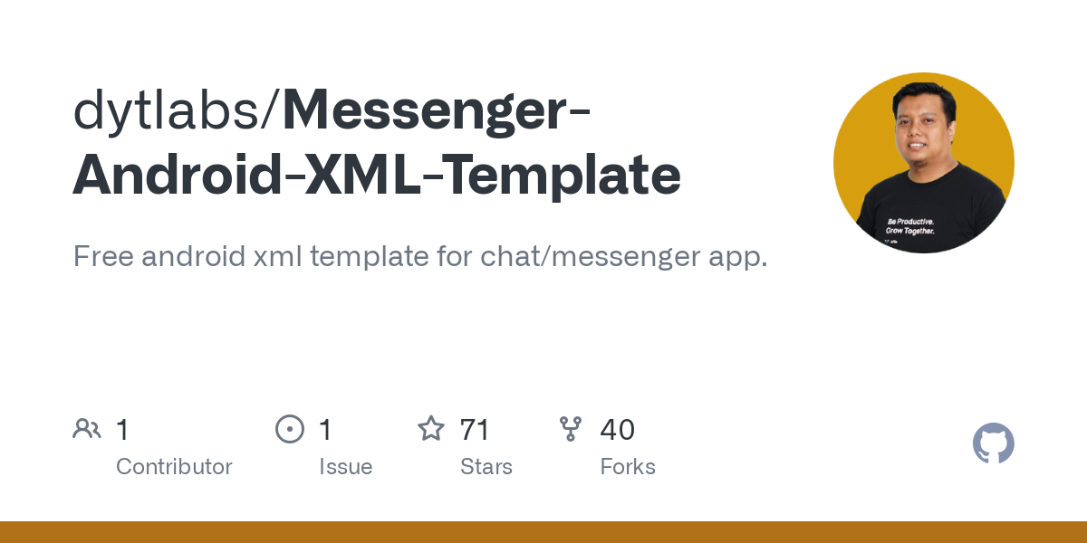 Messenger Android XML Template