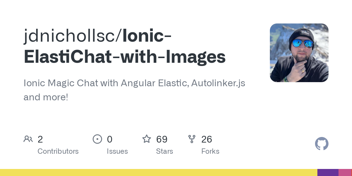 Ionic ElastiChat with Images