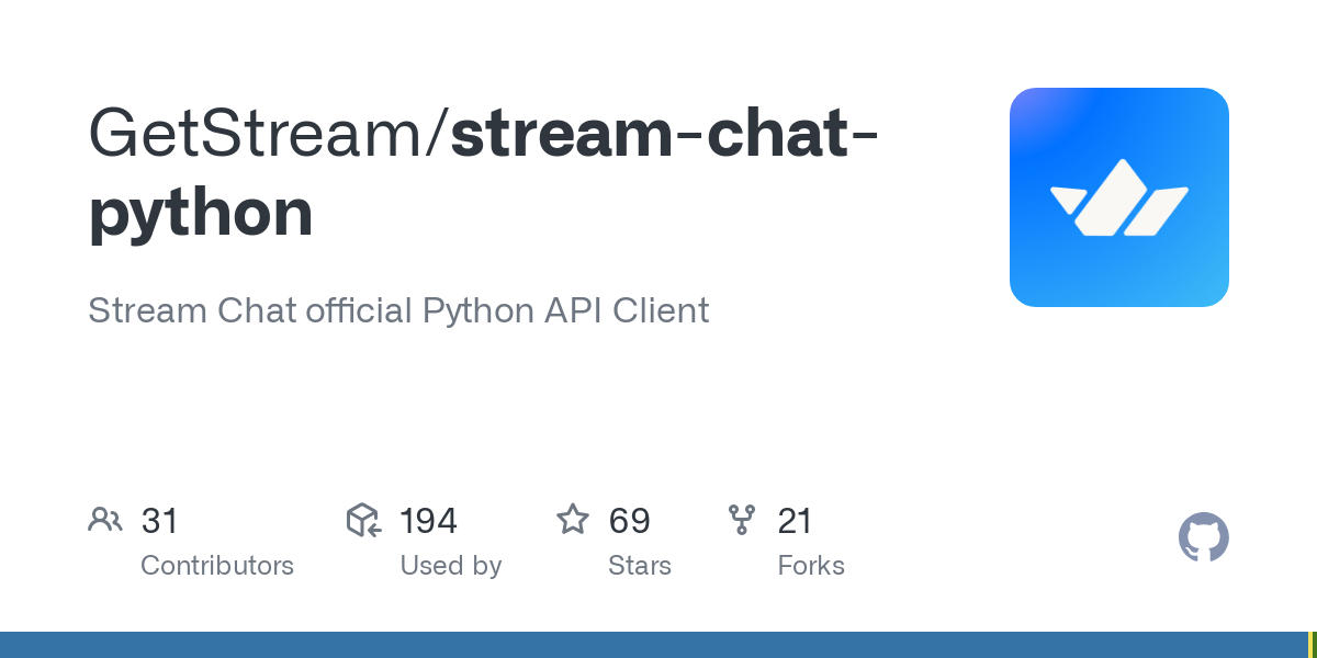 stream chat python