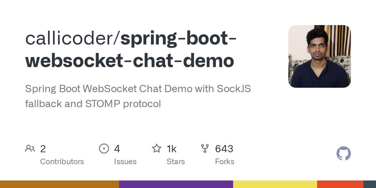 spring boot websocket chat demo