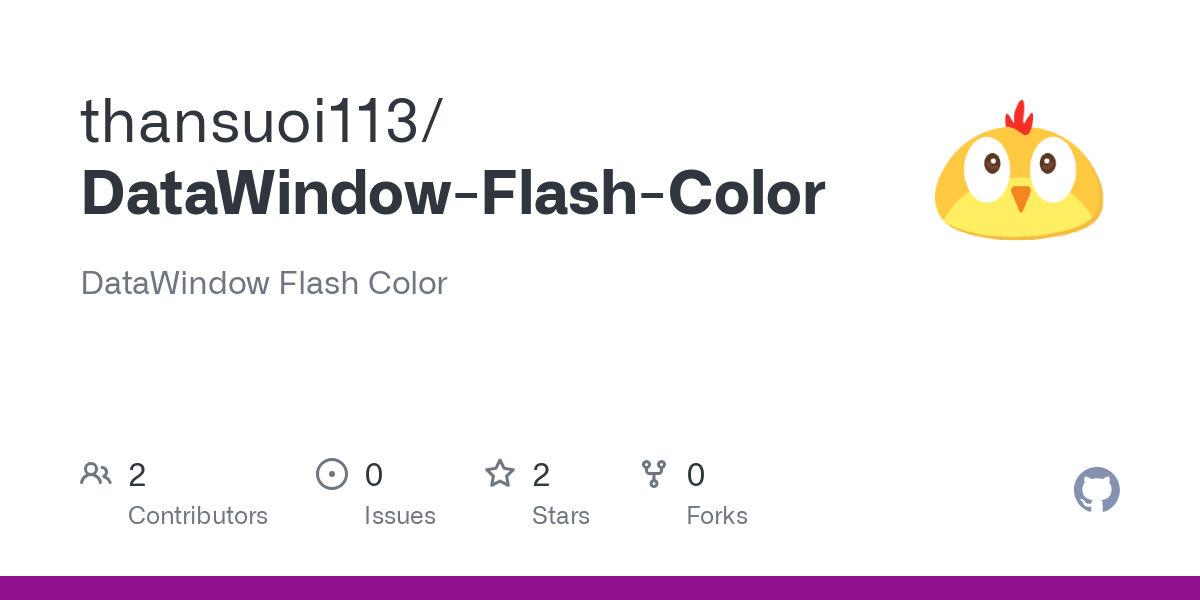 DataWindow Flash Color