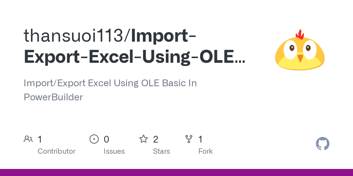 Import Export Excel Using OLE Basic In PowerBuilder