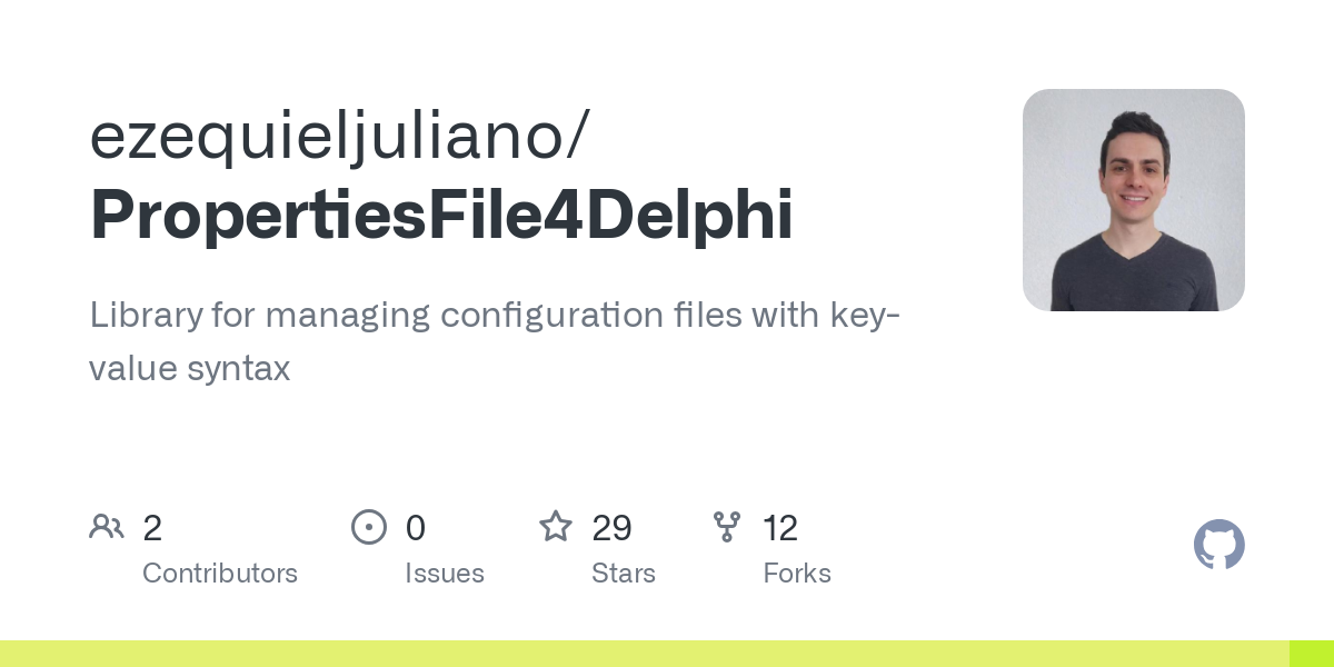 PropertiesFile4Delphi