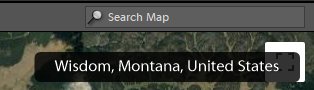 Скриншот названия места на карте в Lightroom