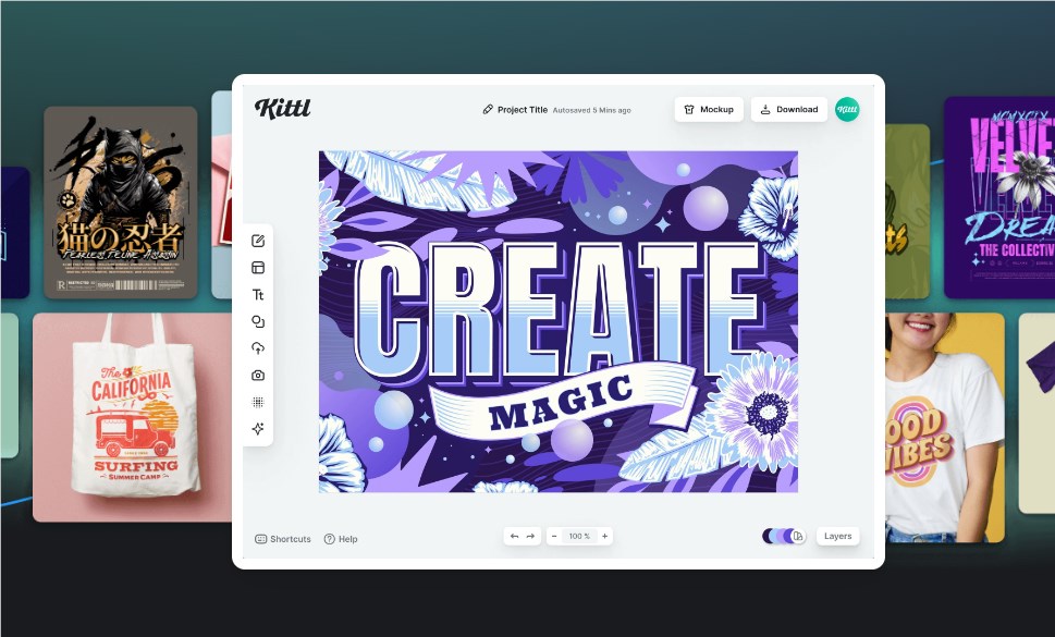 เครื่องมือออกแบบ AI Kittl: ป้อนข้อความแจ้งเพื่อสร้างไอคอน ภาพตัดปะ ฯลฯ