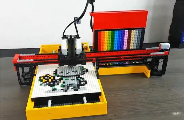 Lego-Drucker Pixelbot 3000: Einfache KI-Wortaufforderungen können in Lego-Werke umgewandelt werden