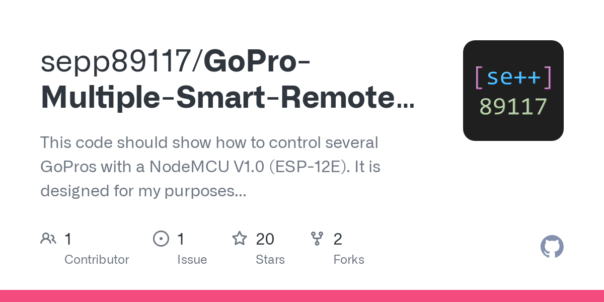 GoPro Multiple Smart Remote ESP8266