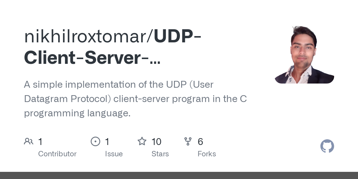 UDP Client Server implementation in C