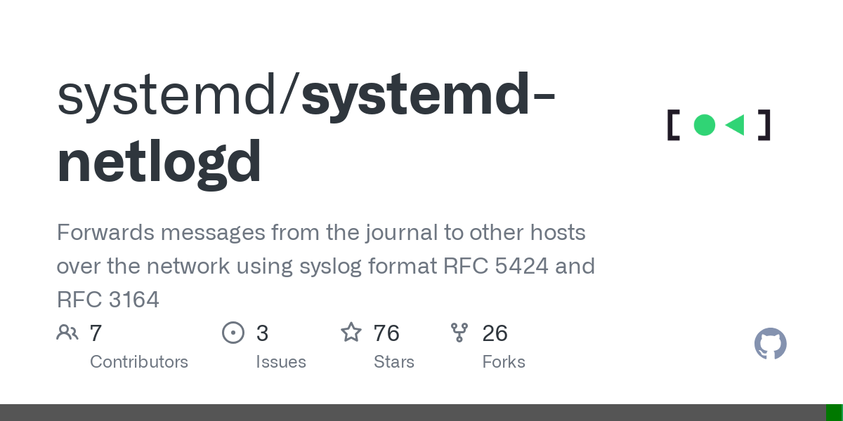 systemd netlogd