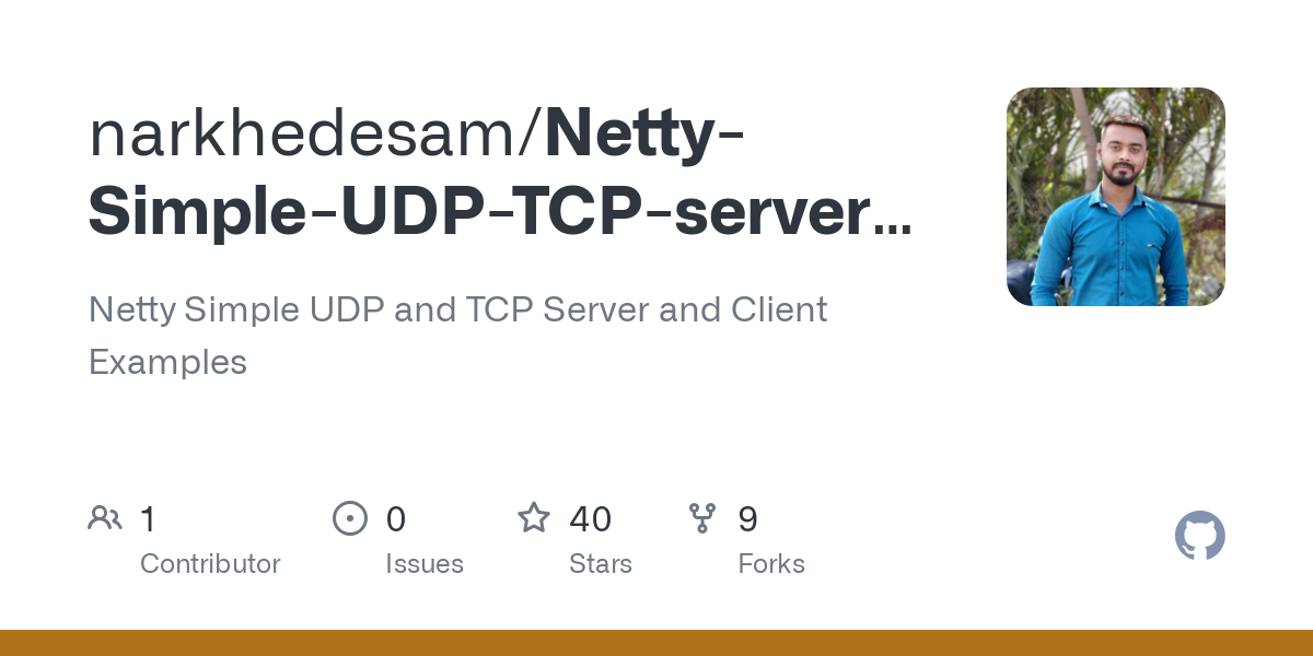 Netty Simple UDP TCP server client