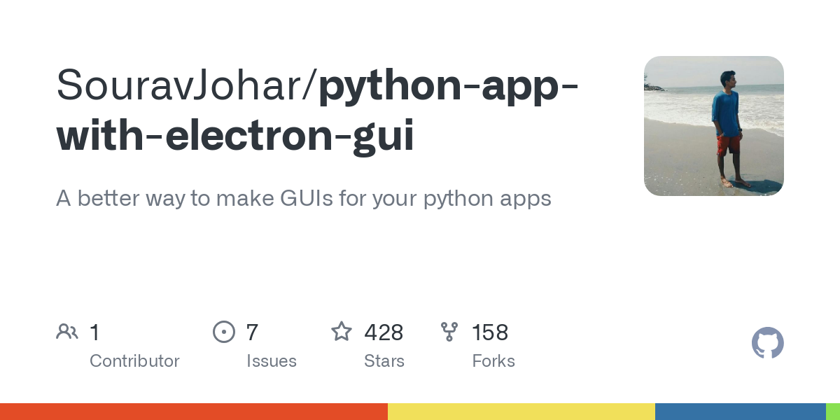 python app with electron gui