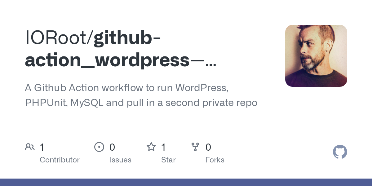 github action__wordpress  phpunit