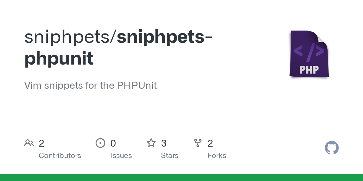 sniphpets phpunit