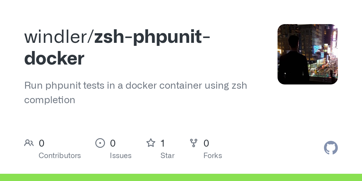 zsh phpunit docker