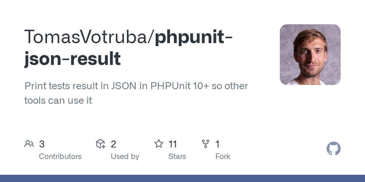 phpunit json result