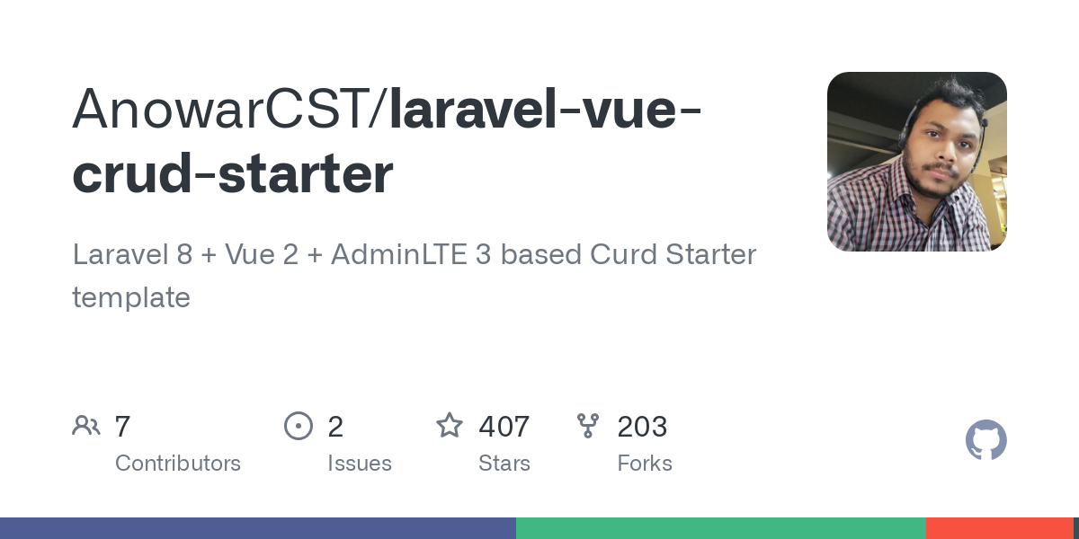 laravel vue crud starter