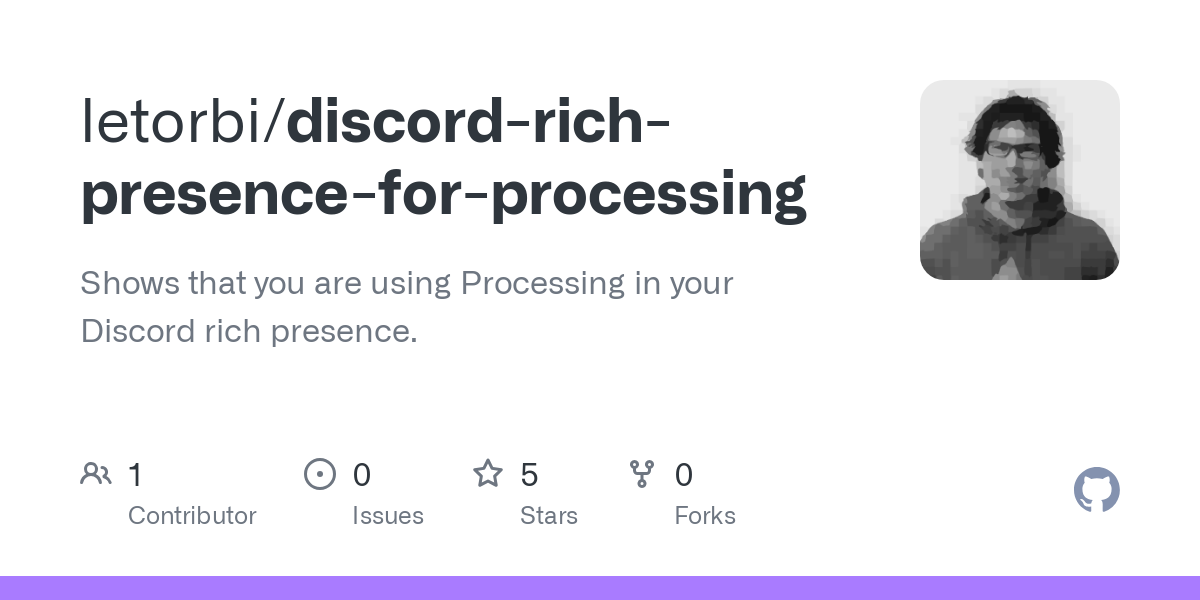 discord rich presence for processing