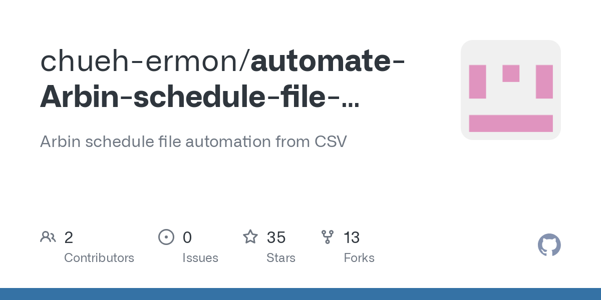 automate Arbin schedule file creation