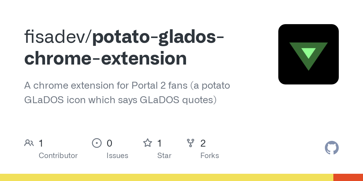 potato glados chrome extension