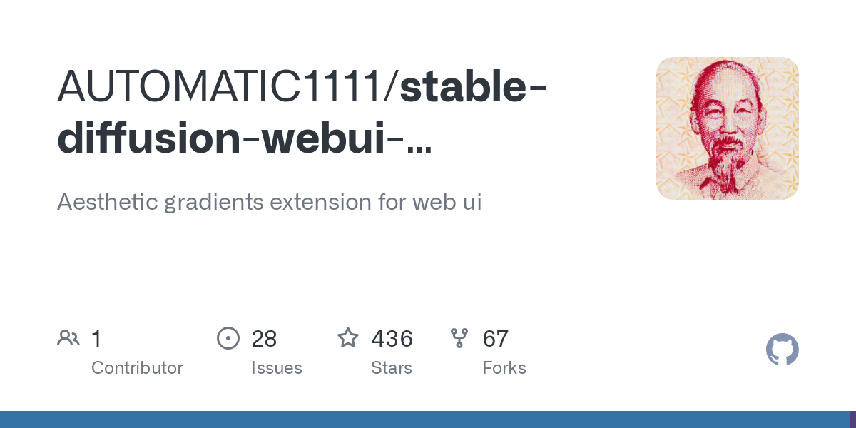 stable diffusion webui aesthetic gradients