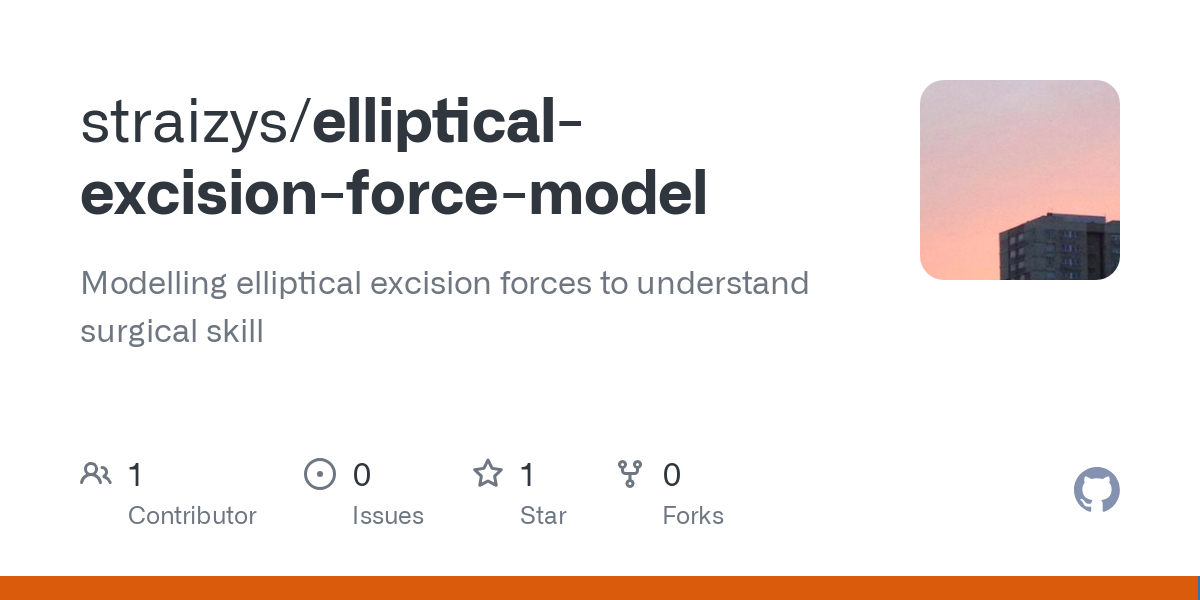 elliptical excision force model