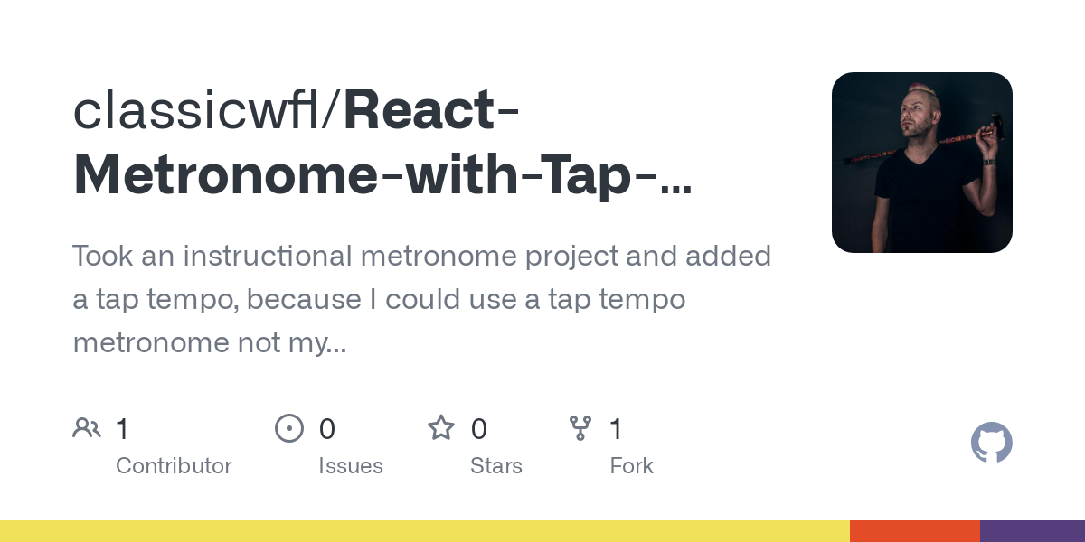 React Metronome with Tap Tempo