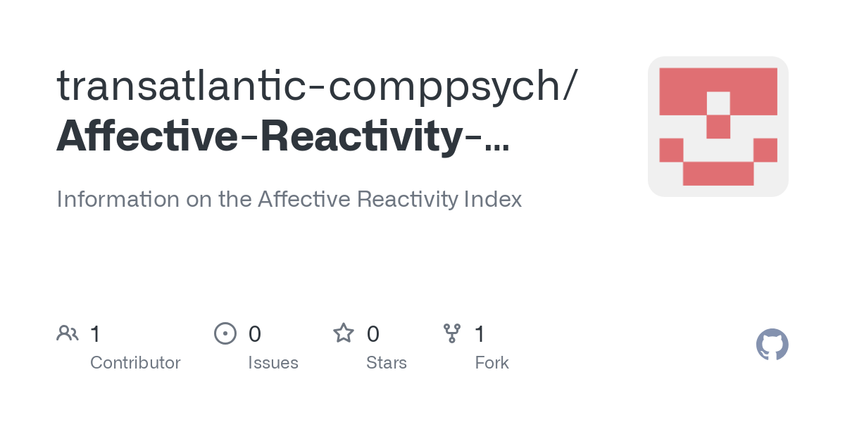 Affective Reactivity Index