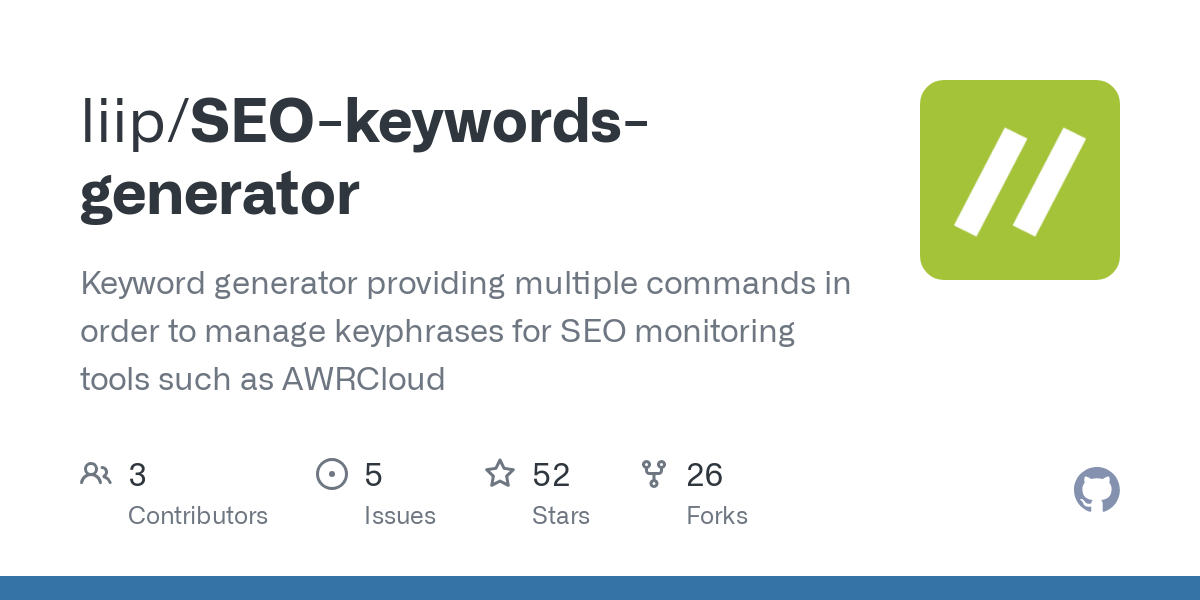 SEO keywords generator