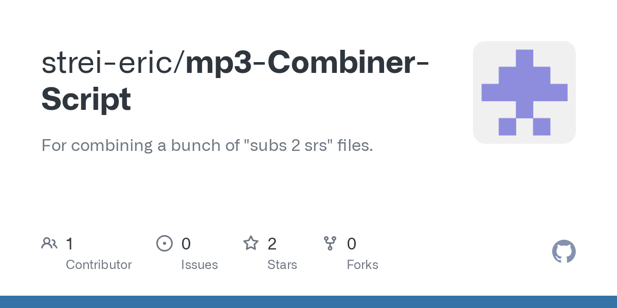 mp3 Combiner Script