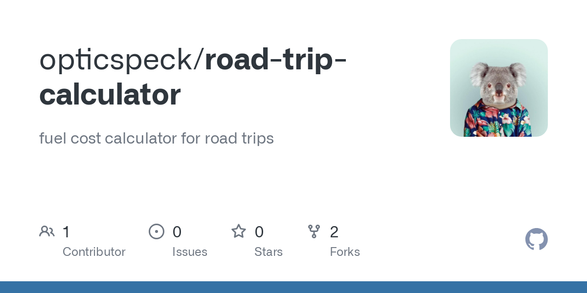 road trip calculator