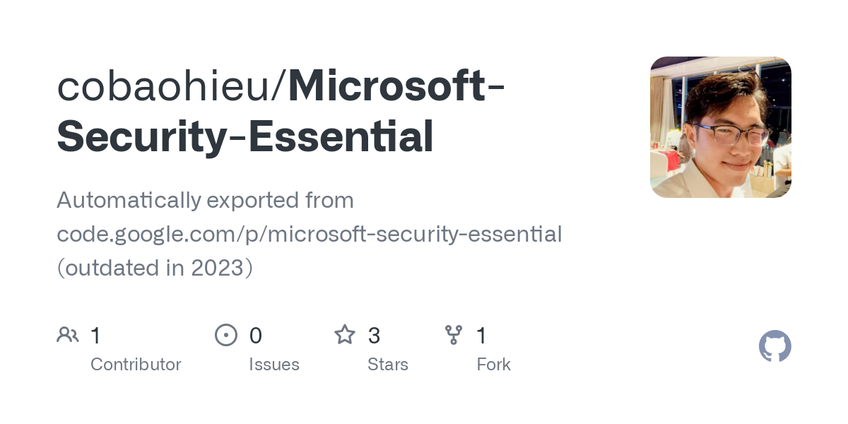 Microsoft Security Essential