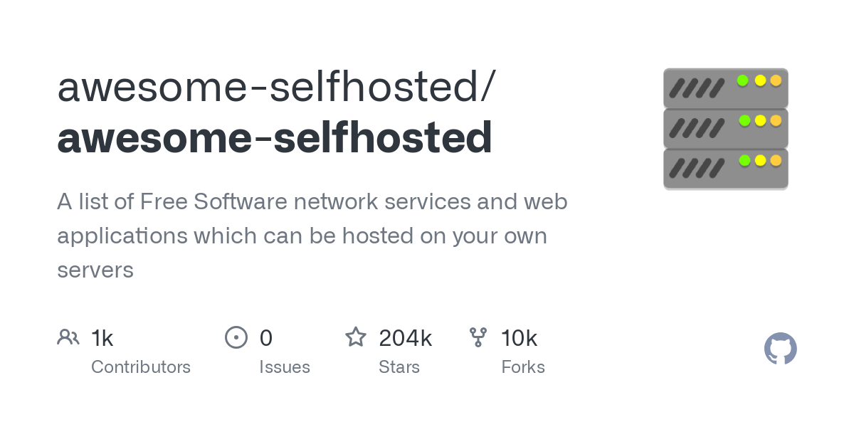 awesome selfhosted