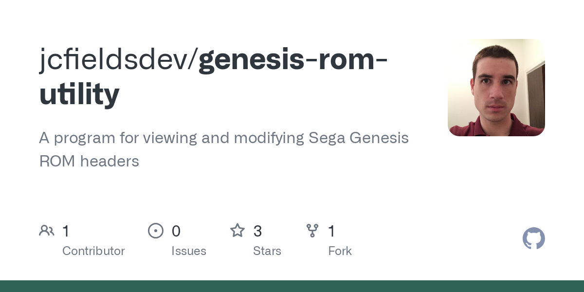 genesis rom utility