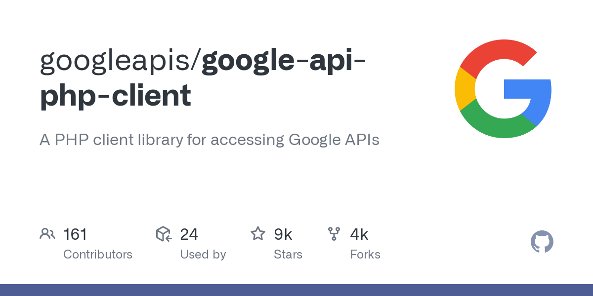 google api php client