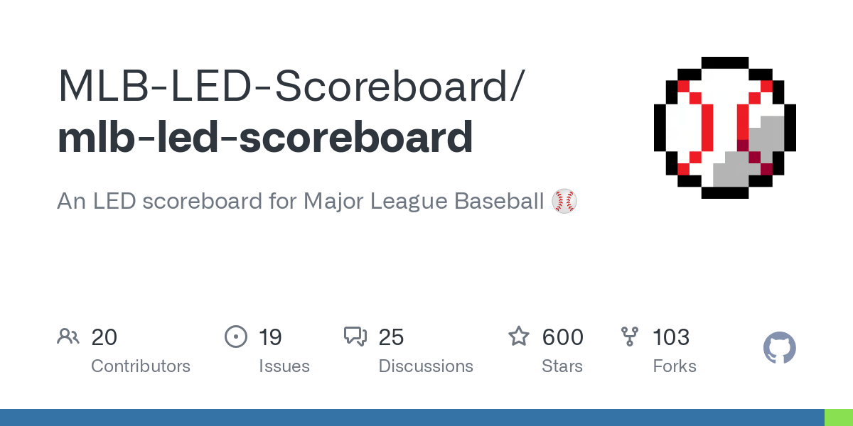 mlb led scoreboard