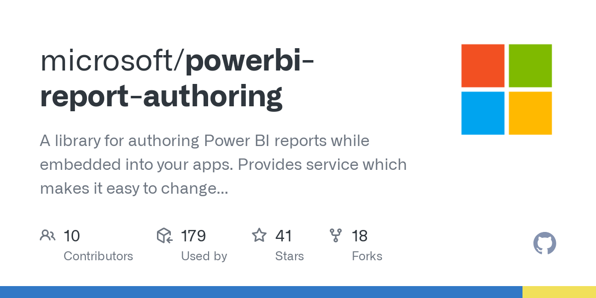 powerbi report authoring