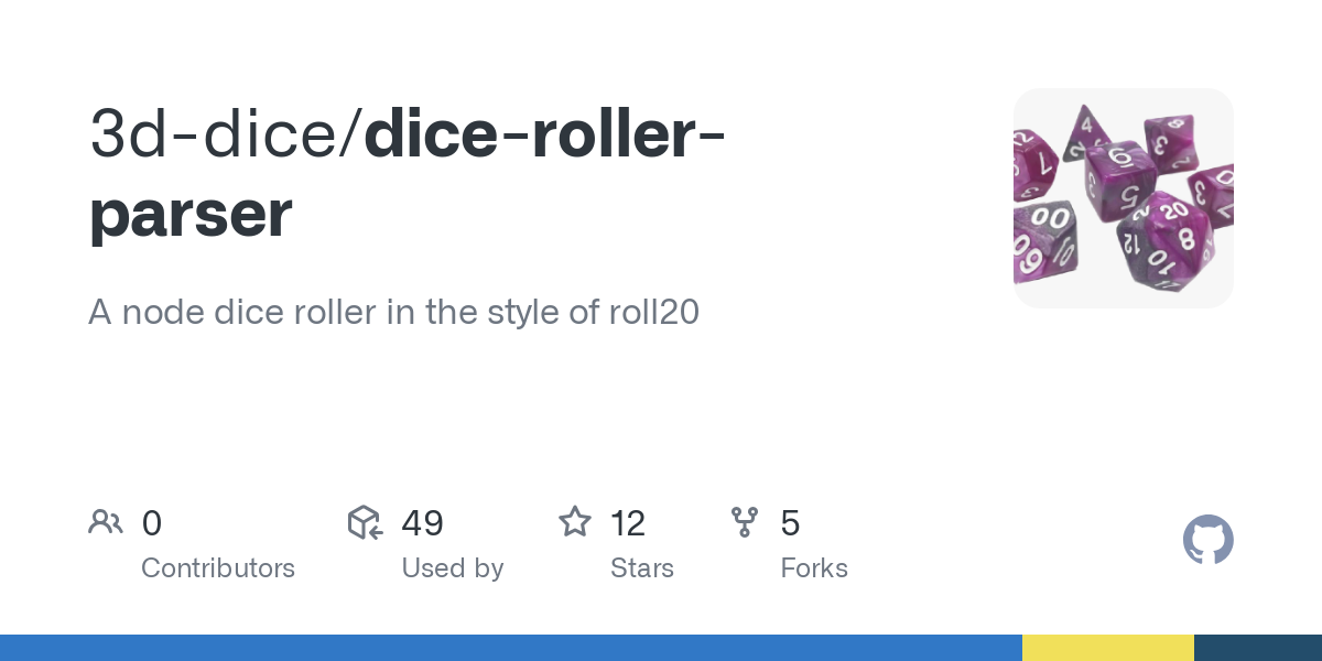 dice roller parser