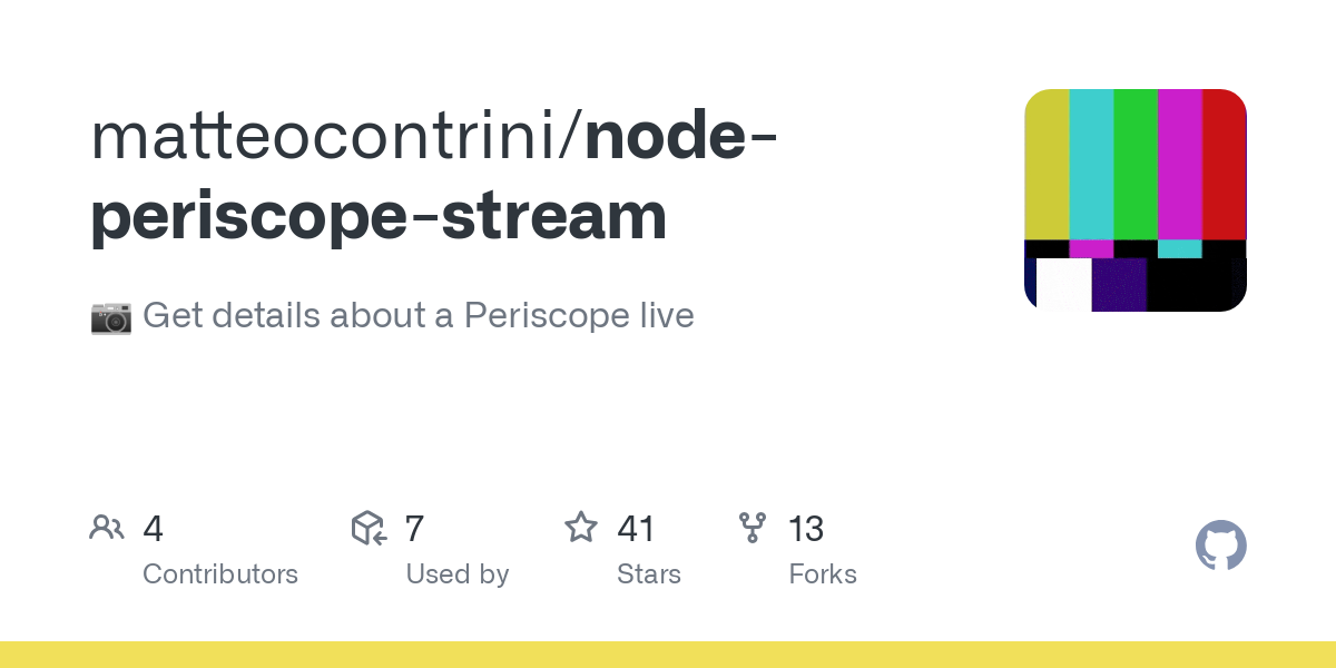 node periscope stream