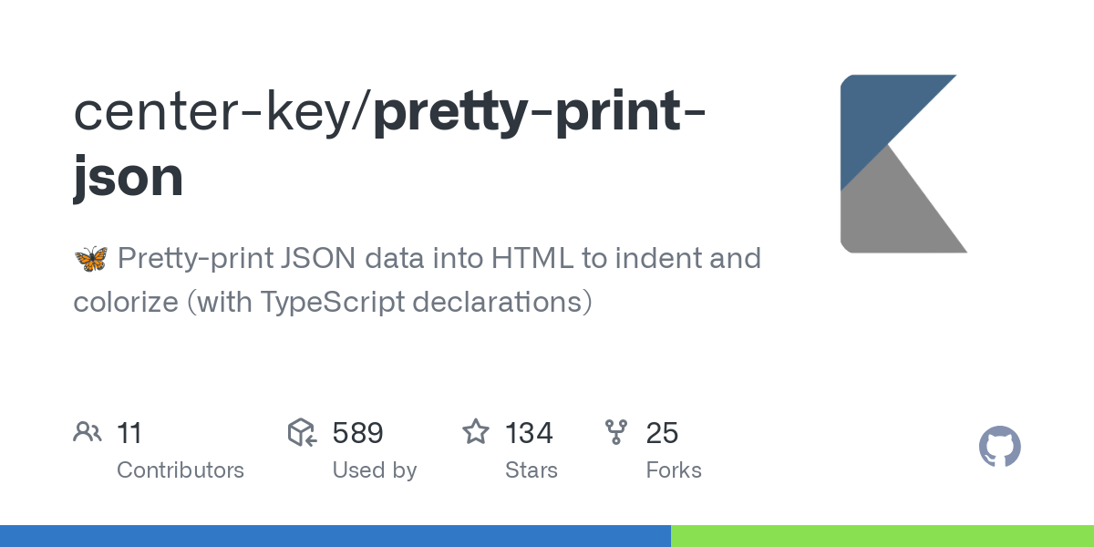 pretty print json