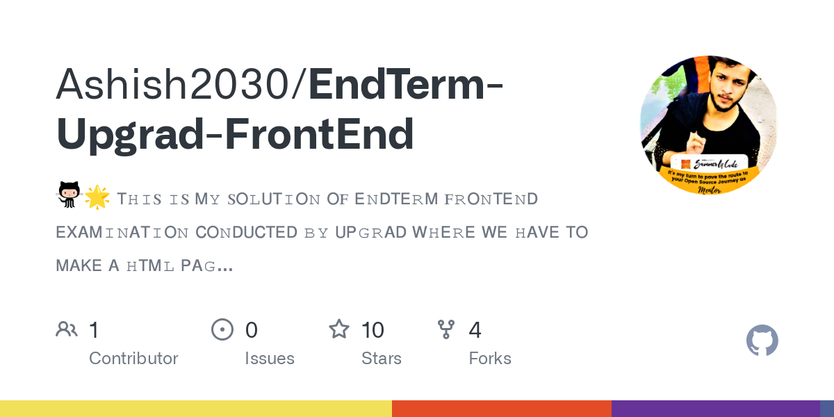 EndTerm Upgrad FrontEnd