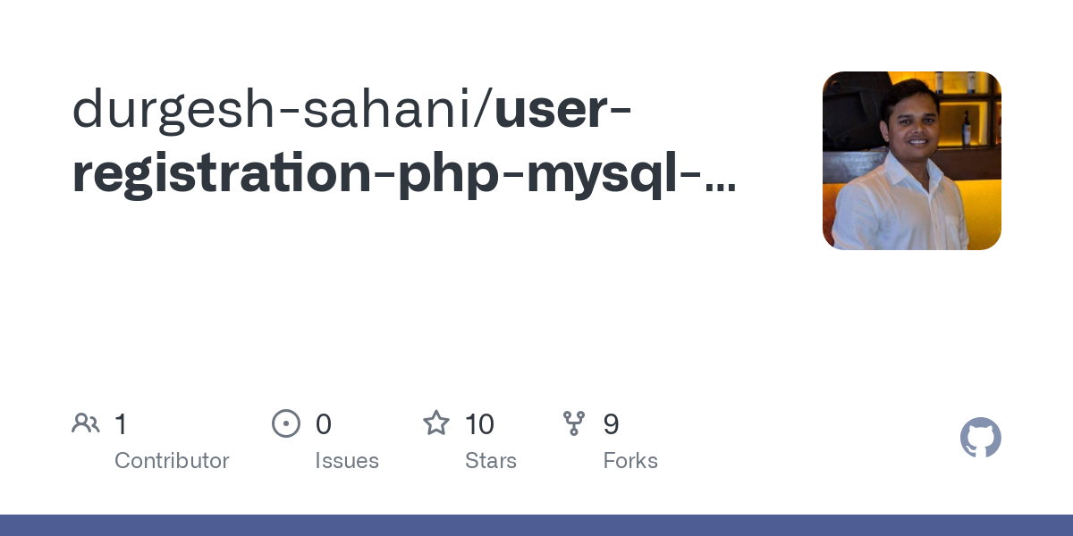 user registration php mysql ajax