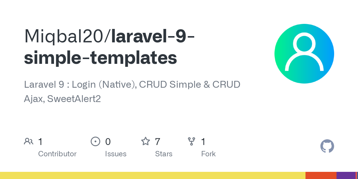 laravel 9 simple templates